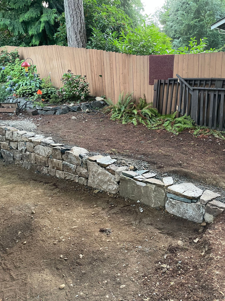 American Rose Garden - Stonework - Bellevue, WA