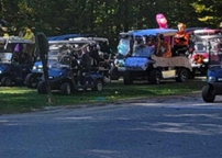 Halloween Golf Cart Parade in New Campground