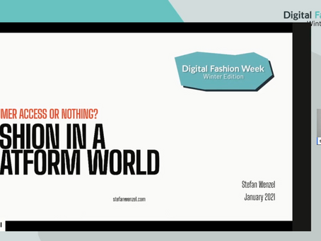 Keynote (in English) from the Fashion Cloud Digital Fashion Week
