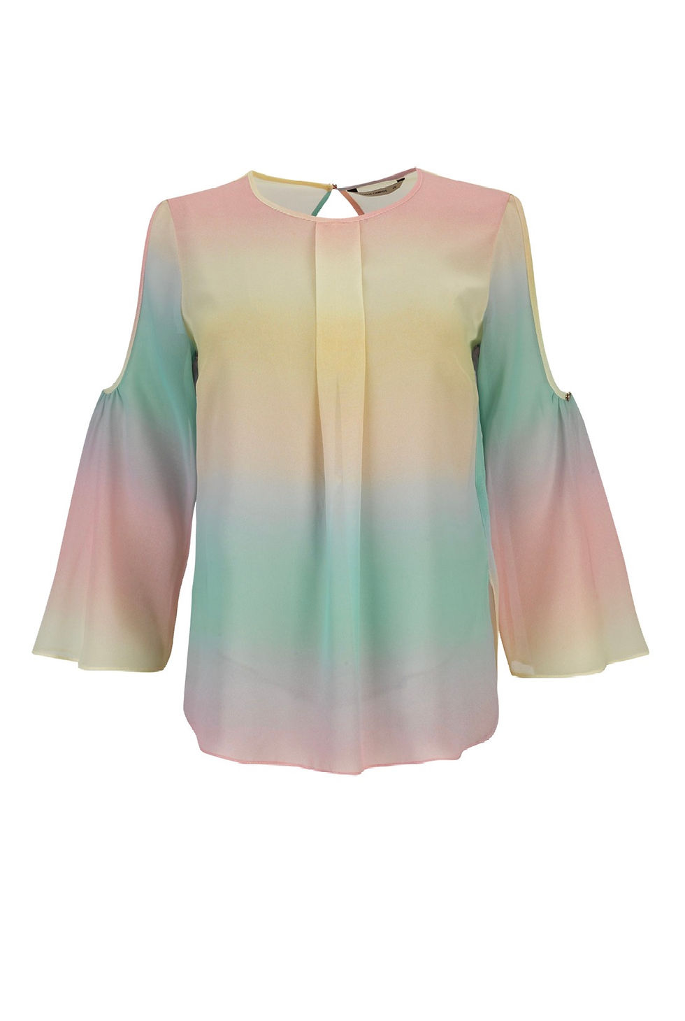 Miniatura: blusa Silvina Campos degradé elegante manga aberta fluida senhora