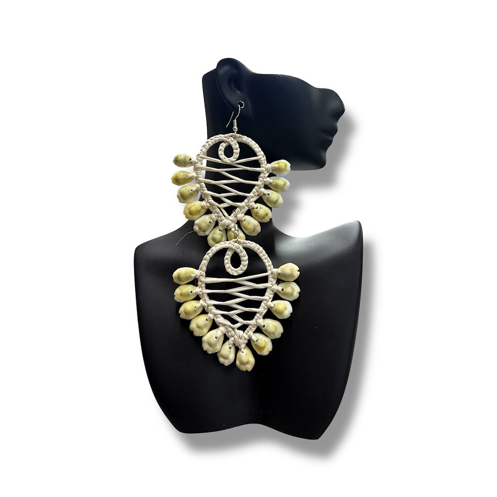 Down Teardrop Marshallese Earrings
