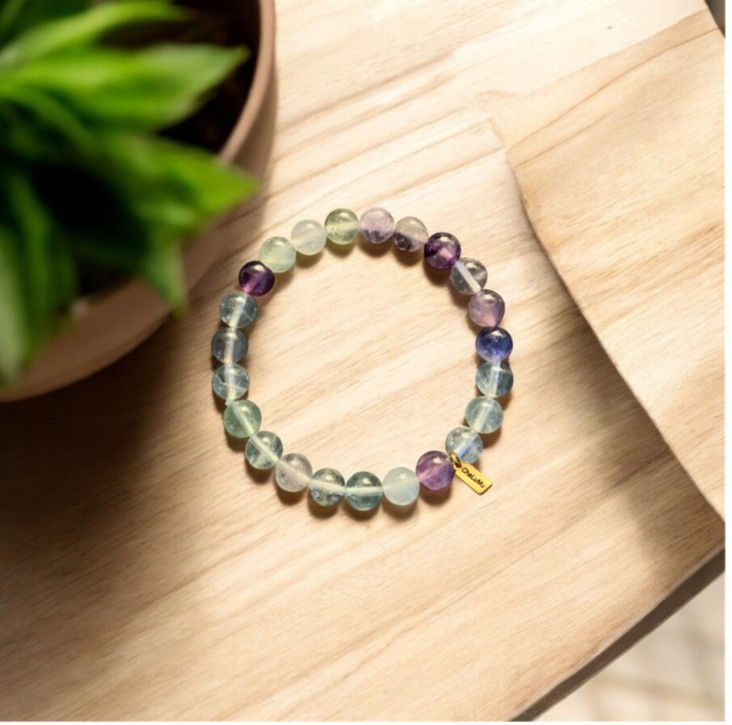 Thumbnail: Chalumu Healing Crystal Bracelet on stone background