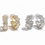 Thumbnail: The Miami: Rhinestone Hoop Clip on Earrings