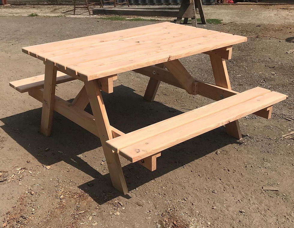Thumbnail: Traditional Larch Picnic Table