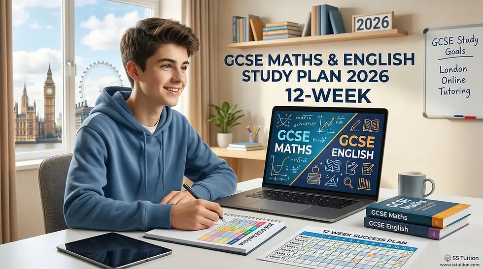 12-Week Study Plan for GCSE Maths & English 2026