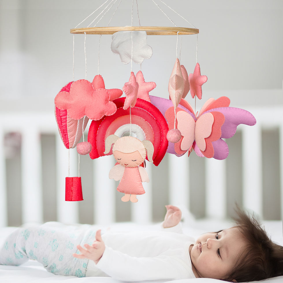 Fairy theme mobile cot