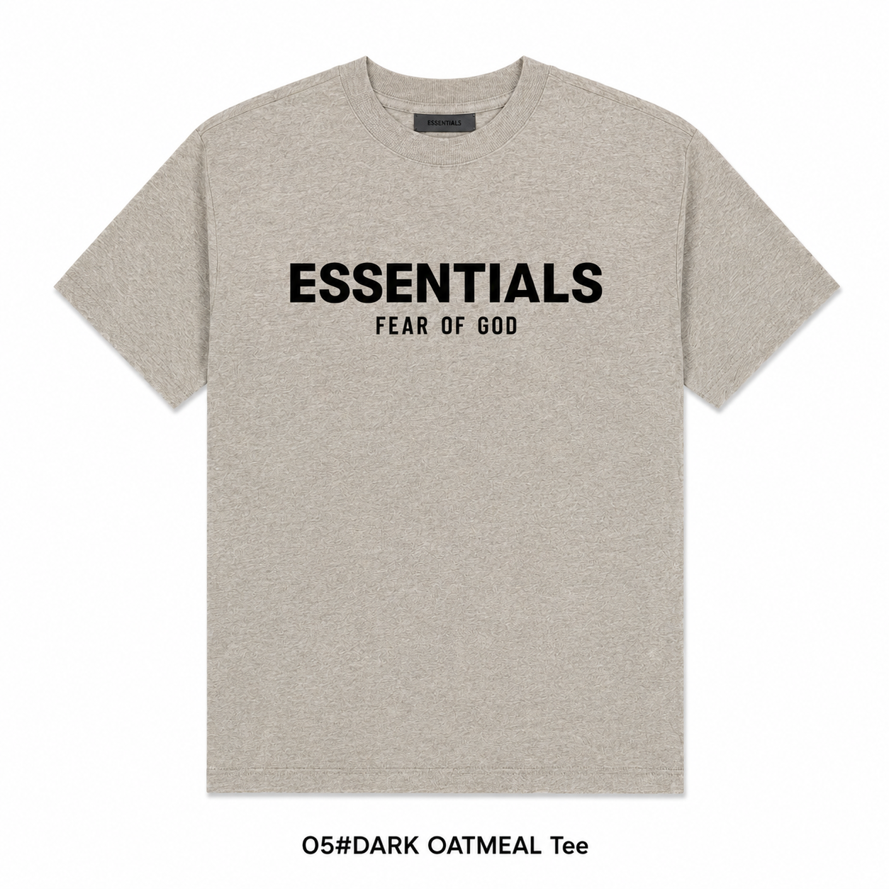 Essential TEE-DARK OATMEL