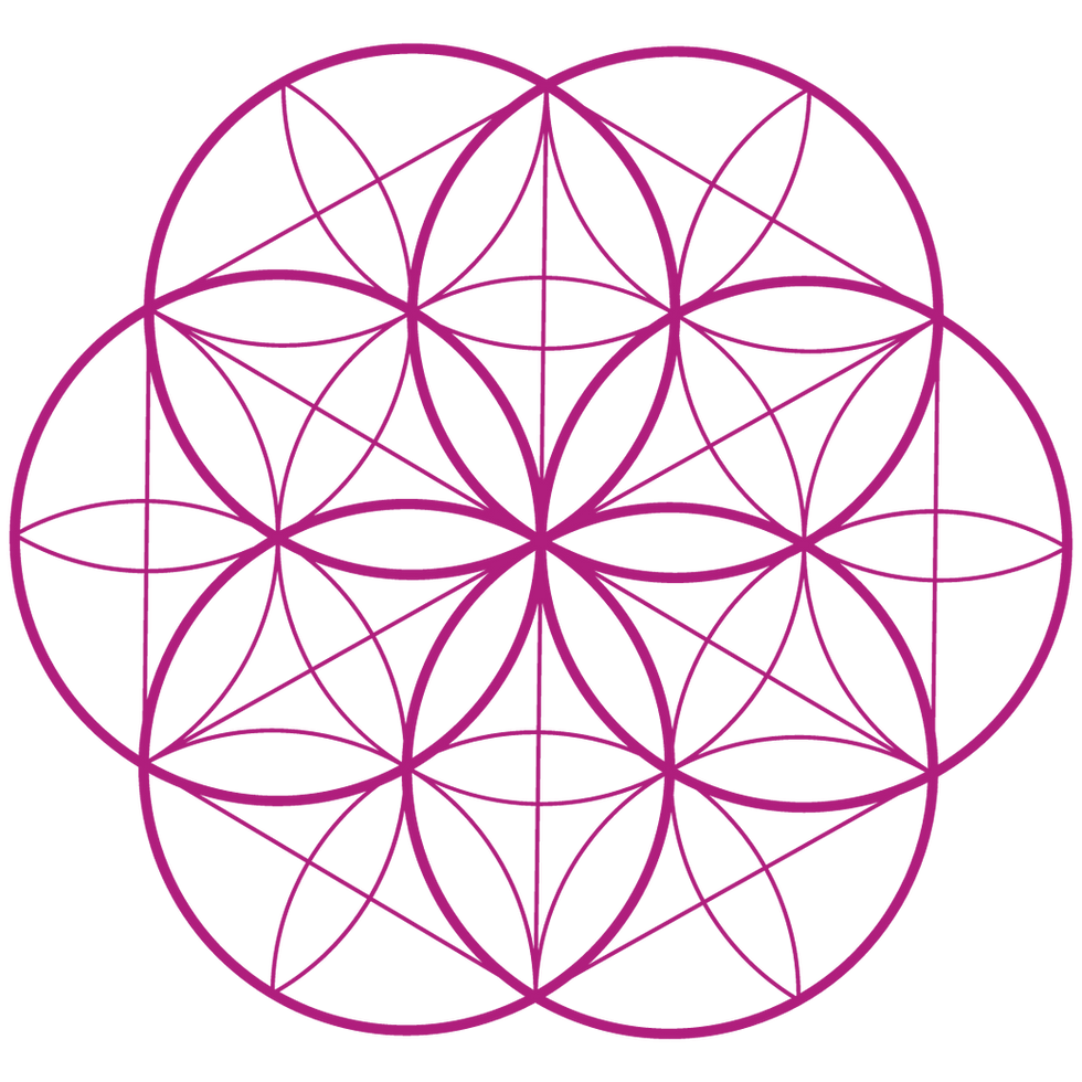 Seed of Life Symbol Pink Transparent.png
