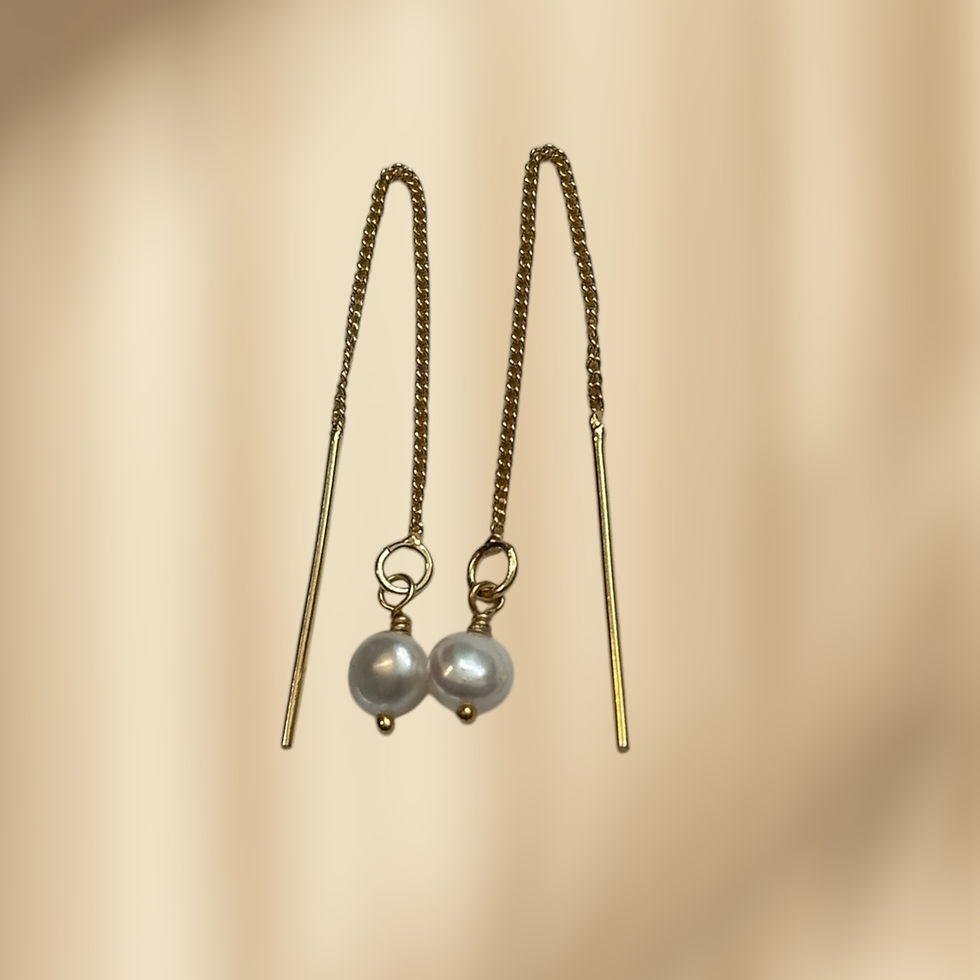 Thumbnail: Ivory Shimmer (White Pearls) Threaders