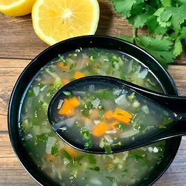 Lemon coriander soup