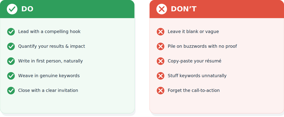 What to Avoid