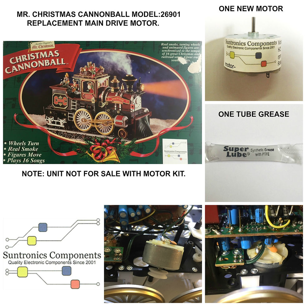 MR CHRISTMAS -CANNONBALL TRAIN  -REPLACEMENT PART - MOTOR KIT
