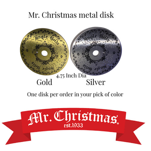 F) Mr. Christmas metal music disk | Happy Holidays Parts