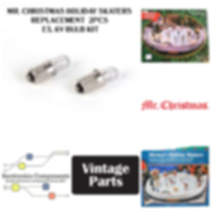 F/ACDUT/X0215 Mr. Christmas Holiday Skaters 2 Bulb KIT