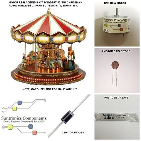Mr Christmas Royal Marquee Carousel-Item#79172 | Happy Holidays Parts