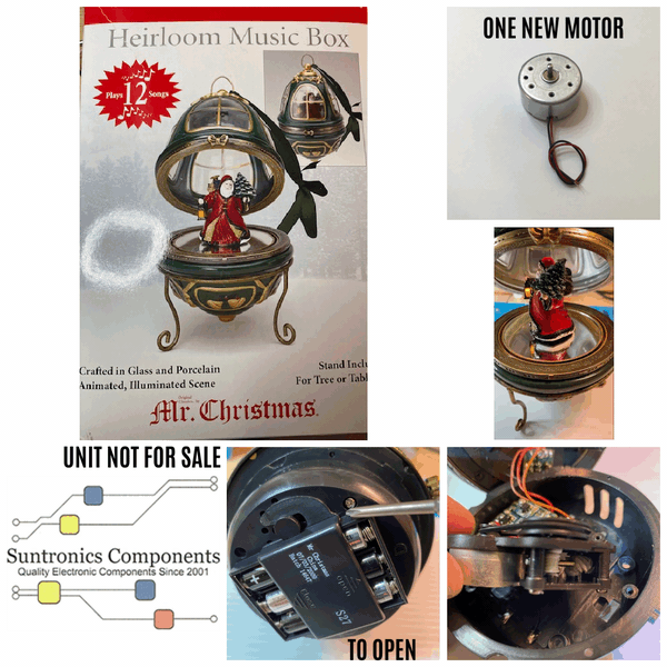 Mr. Christmas Heirloom Music Box | Happy Holidays Parts