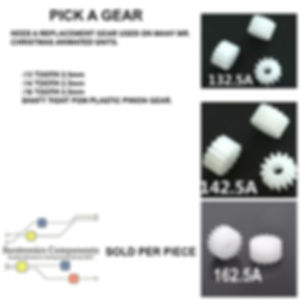 PICK A GEAR 13T, 14T, 16T 2.5mm TIGHT HOLE