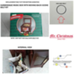 MR. CHRISTMAS HARMONIQUE MUSIC BOX REPLACEMENT BELT KIT