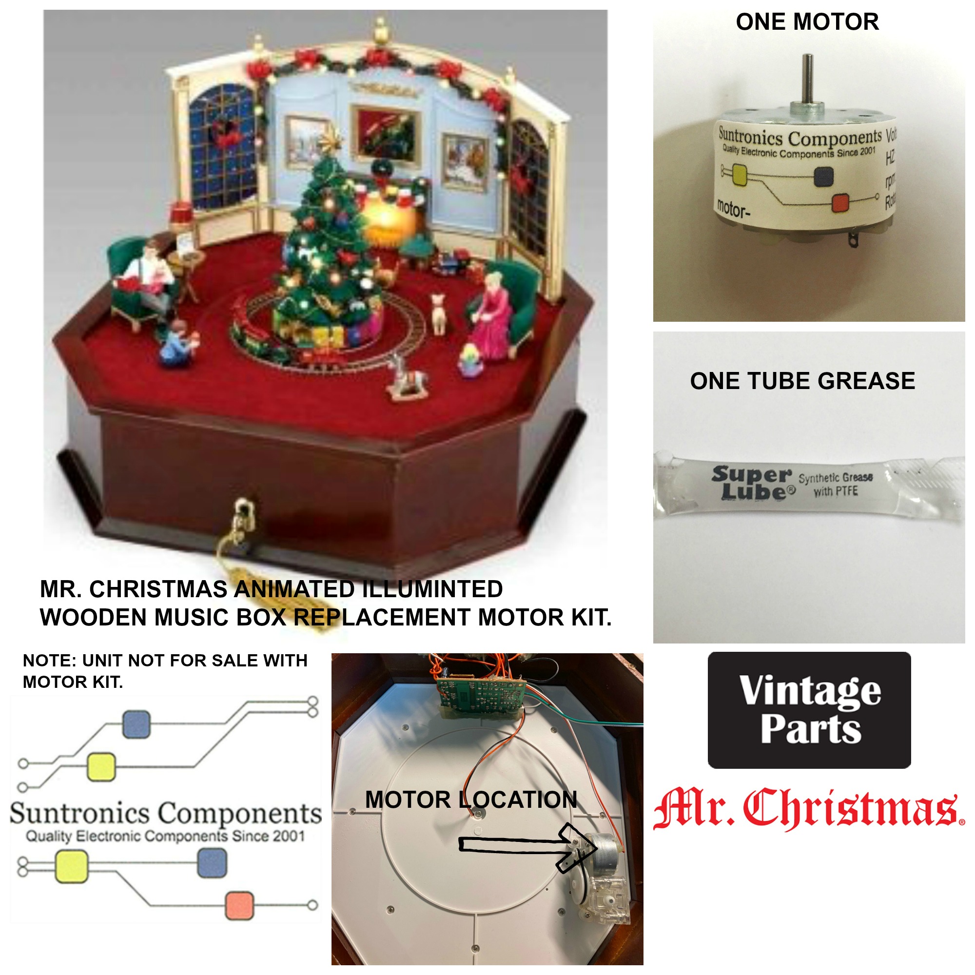 mr.christmas, dept 56, lemax, trendmasters ,telco Motionette , Florida Mr Christmas Bells Of Christmas Replacement Bulbs