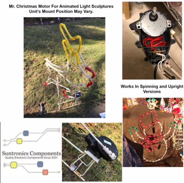 (P13)Mr. Christmas Animated Light Sculptures replacement motor Happy