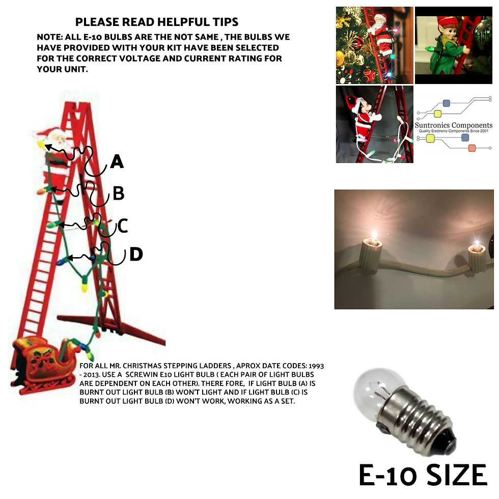 Thumbnail: MR CHRISTMAS STEPPING LADDER 2-BULB KIT