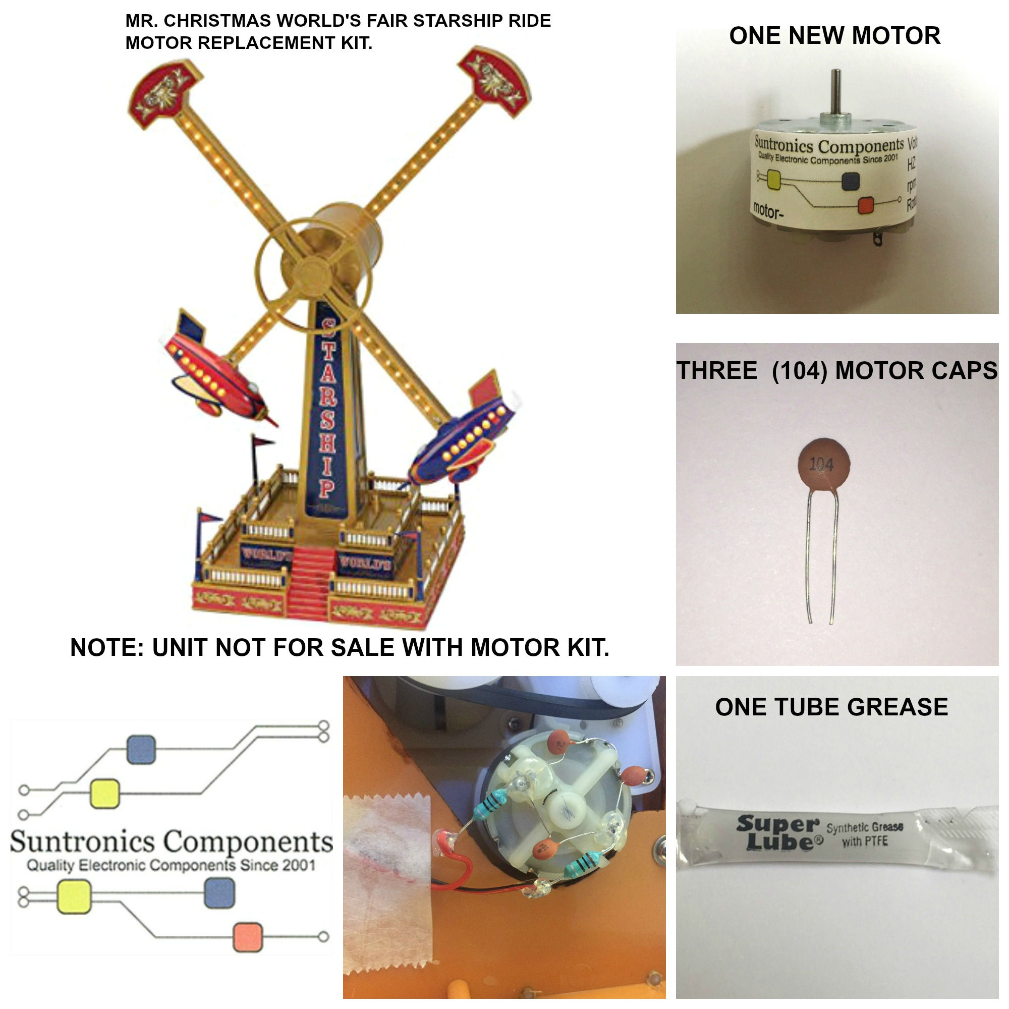 MR. CHRISTMAS STARSHIP RIDE MOTOR KIT