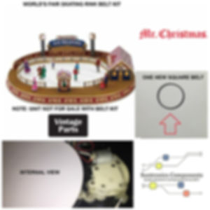 Mr. Christmas World's Fair Skating Rink DRIVE BELT PART