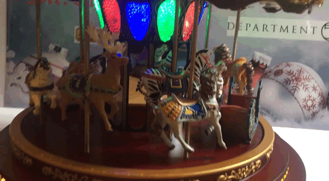 MR. CHRISTMAS ROYAL MARQUEE DELUXE CAROUSEL REPLACEMENT | Happy