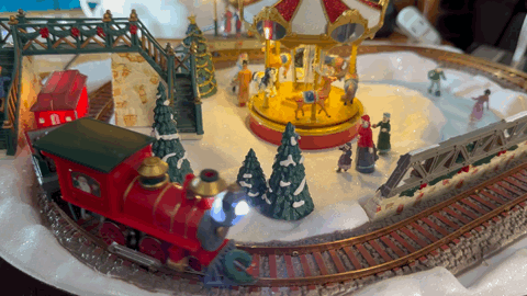 Mr Christmas Going Home For The Holidays Carousel Animation Motor