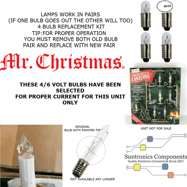 Mr. Christmas Lighted Musical Laterns Happy Holidays Parts