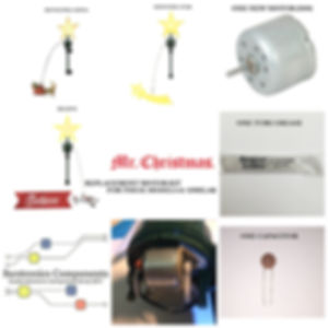 Mr. Christmas Animated Revolving Tree Topper or Similar motor kit.