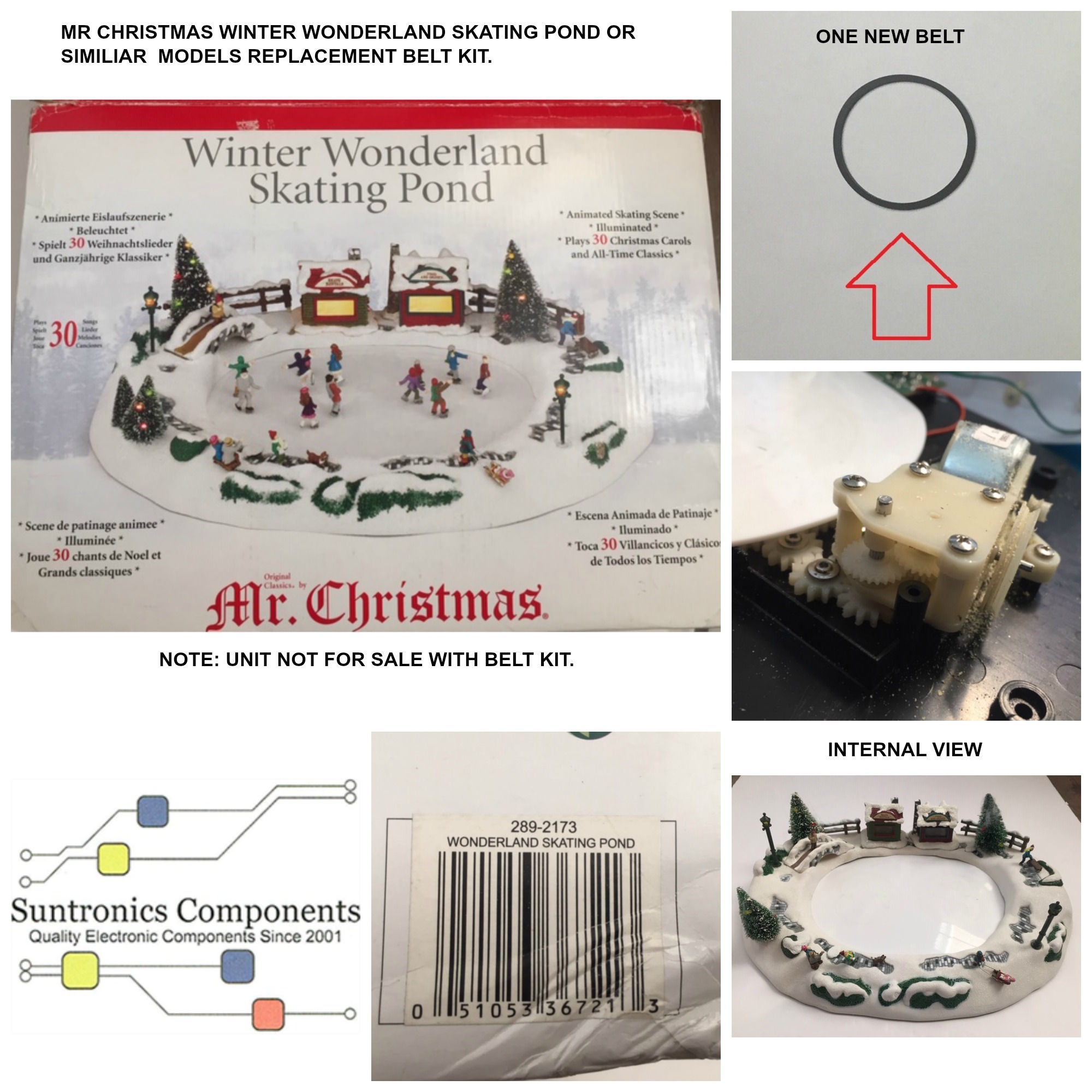 MR. CHRISTMAS  WINTER WONDERLAND SKATING POND REPLACEMENT BELT