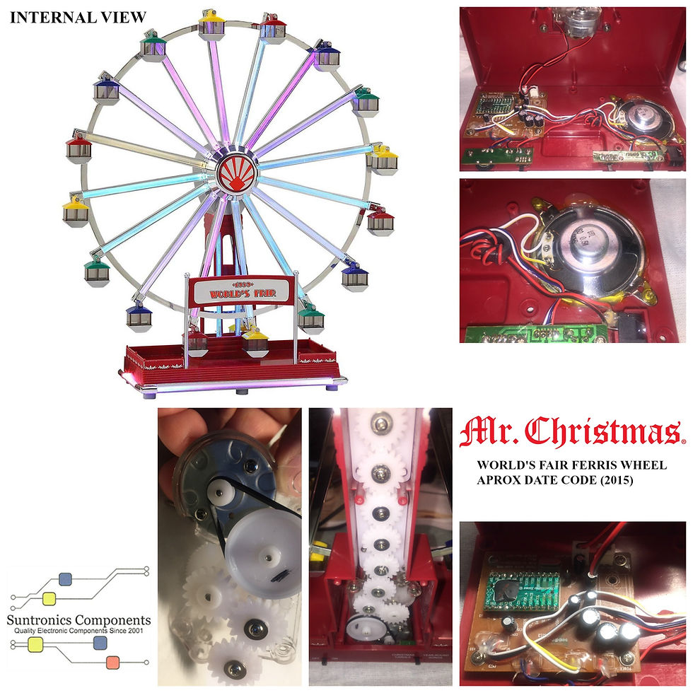 Thumbnail: MR. CHRISTMAS 1939 WORLD'S FAIR FERRIS WHEEL  REPLACEMENT BELT KIT