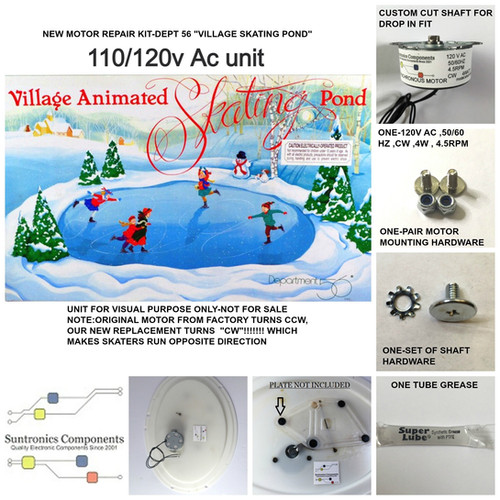 E/35N93/0012 DEPARTMENT 56, Village Animated Skating Pond motor