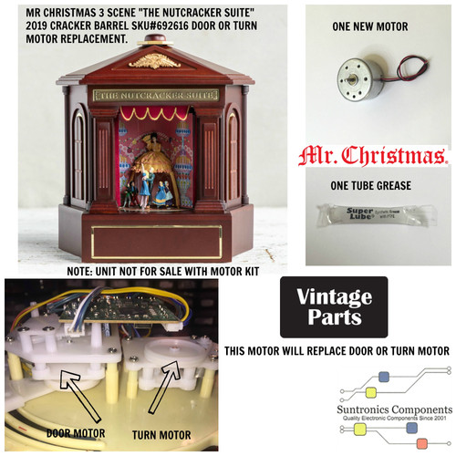Mr. Christmas The Nutcracker Suite 3 Scene motor kit Happy Holidays Parts
