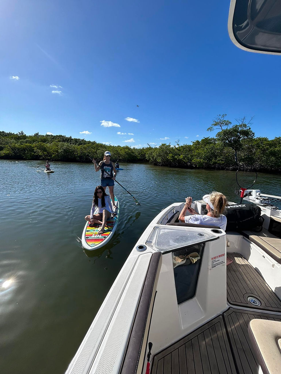group paddle board