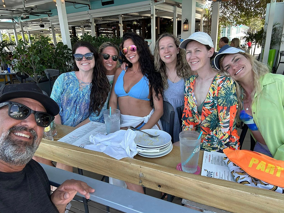 Scott with his bach party boat tour