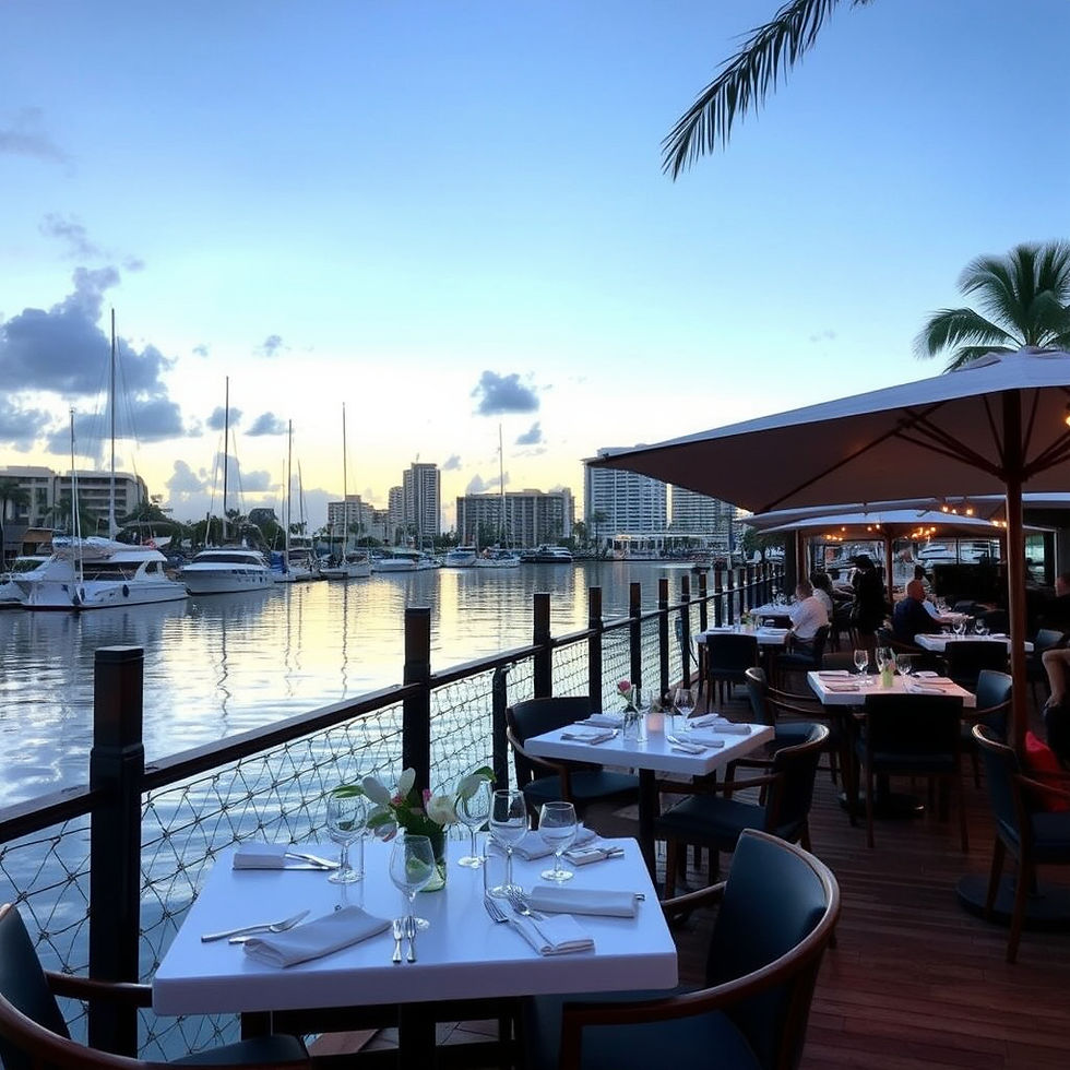 waterfront dining