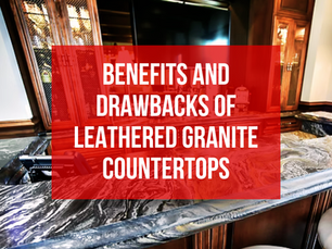 A leathered countertop bar with barstools and a tv