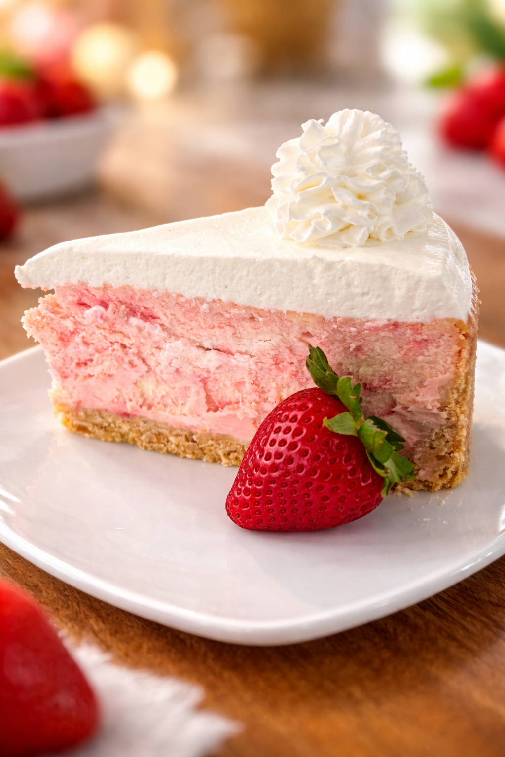 Whole Strawberry Cheesecake