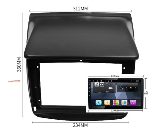 Miniatura: Radio Android 9 Pulgadas + Bisel Mitsubishi L200 2007-2015
