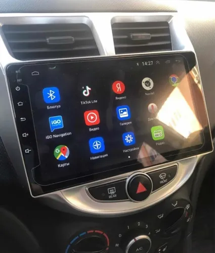 Miniatura: Radio Android 9 + Bisel Hyundai Accent 2012-2017 Wifi Bt