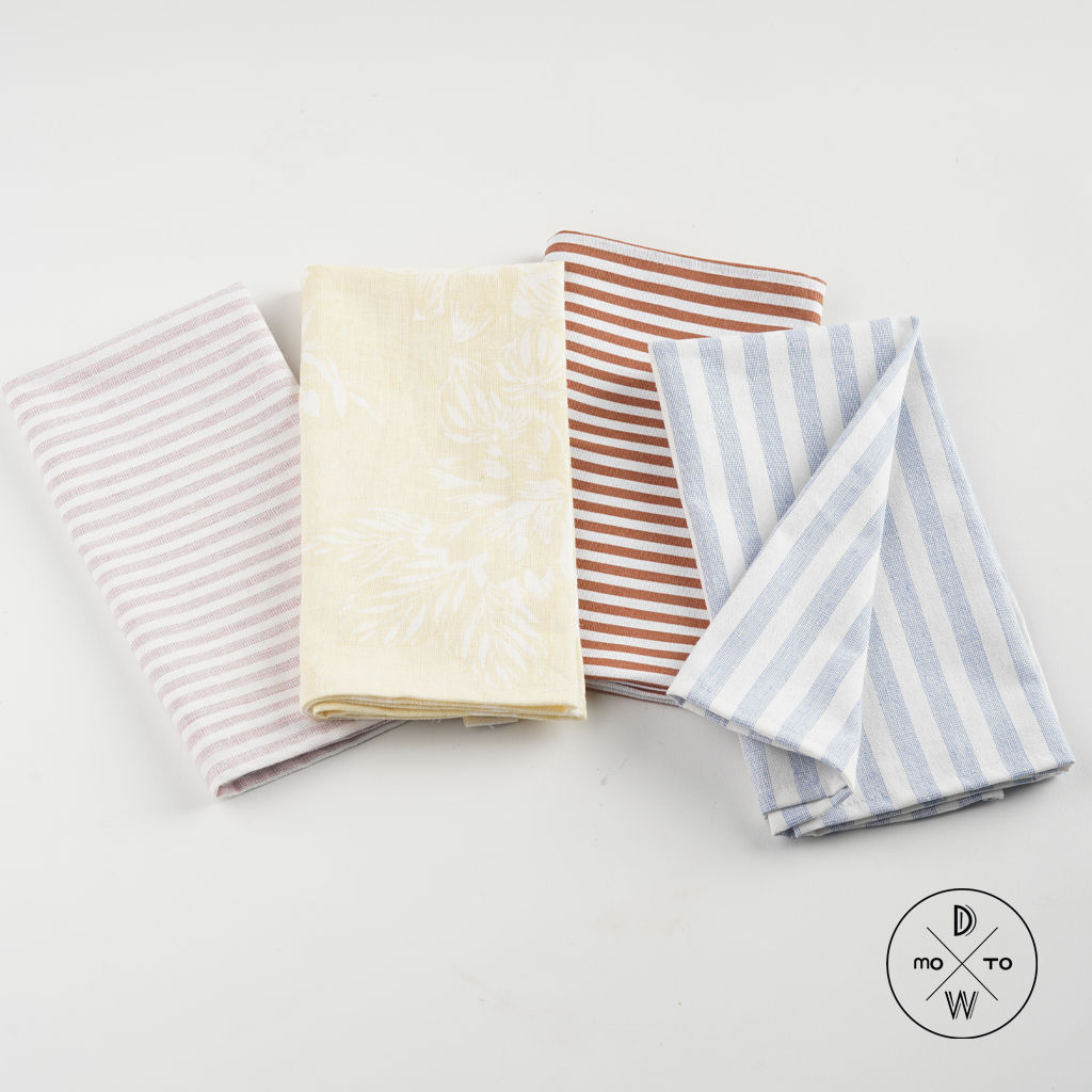 Linen Napkins - Tropical Stripes Series