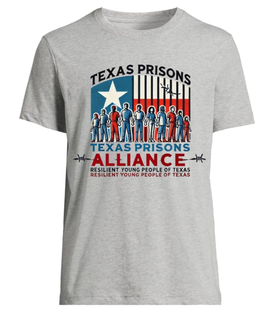 Texas Prisons Alliance- Resilient Young People of Texas T-Shirt