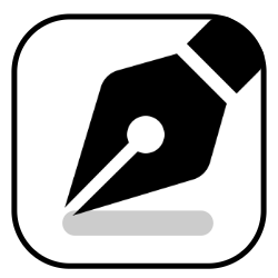 Logo of notary pen signing paper