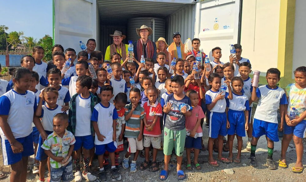 Timor-Leste East Project with Rotarian Max Bird