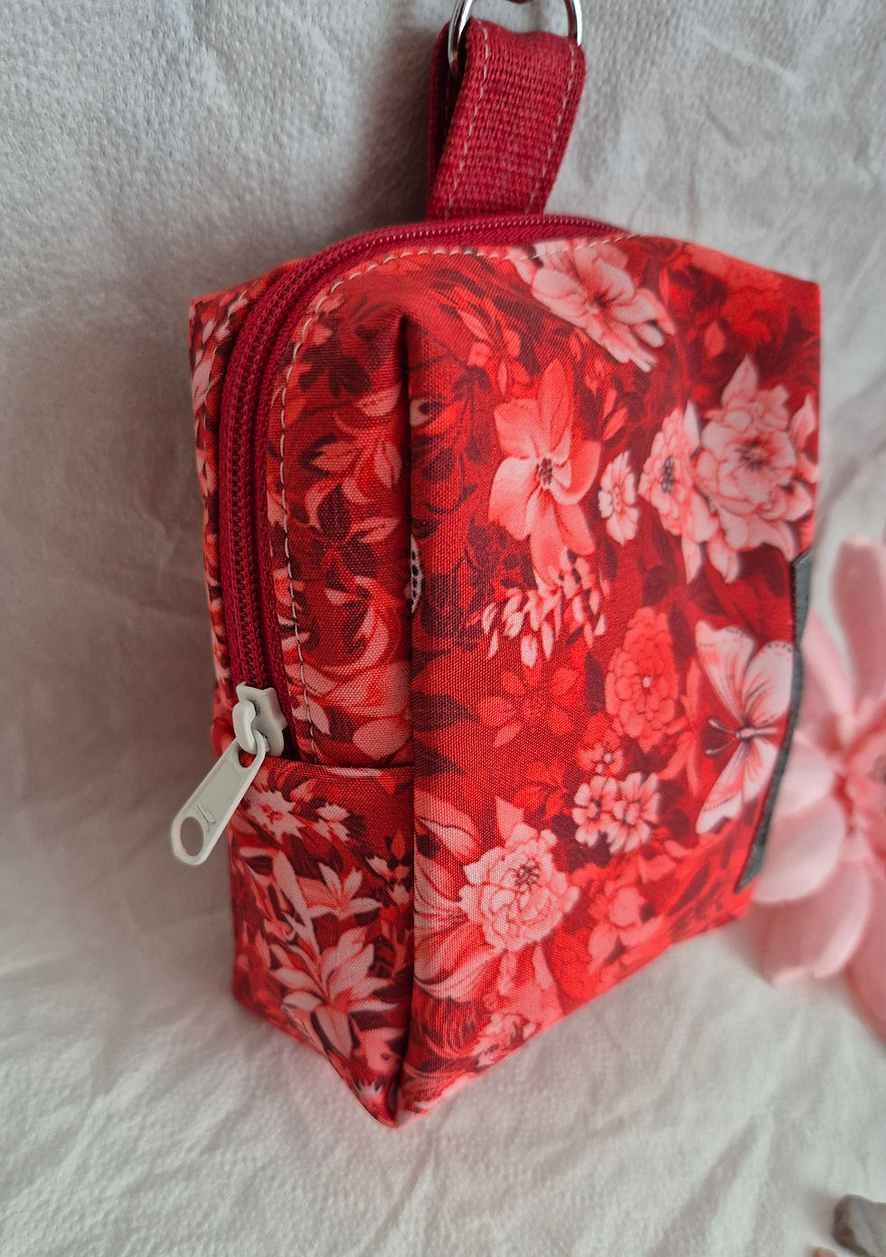 Miniaturbild: Boxi Bag Täschli - Schmetterlinge auf rot
