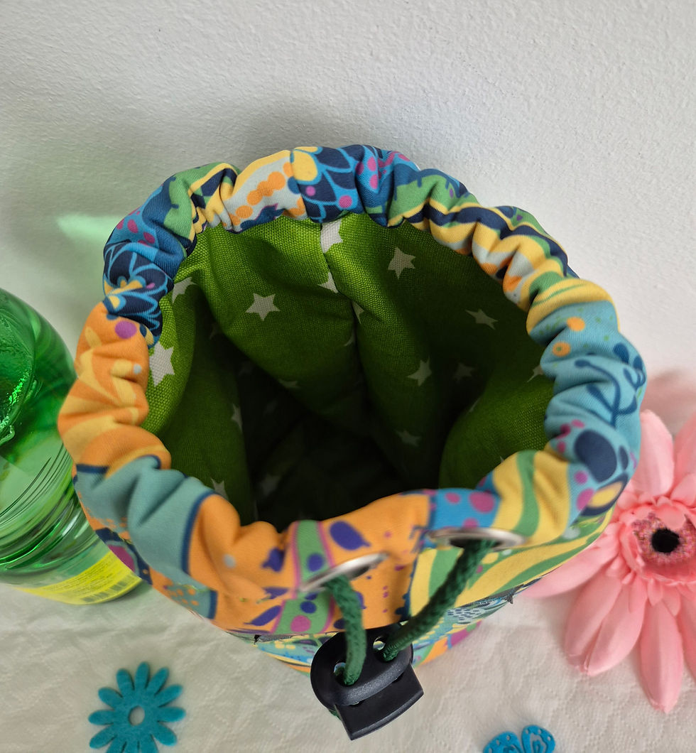 Miniaturbild: Thermoflaschen Tasche 0,5l - Paisley grün bunt