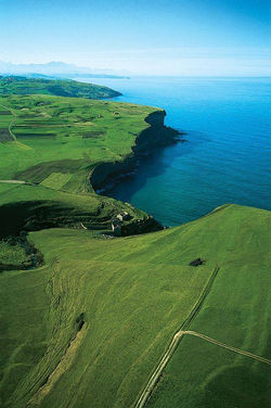 Cliffs at alfoz de lloredo, cantabria, Spain
