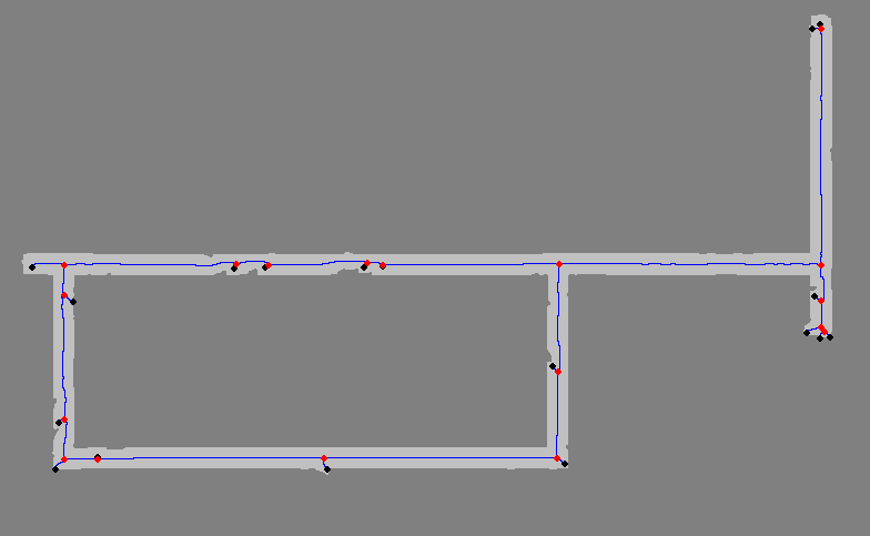 Skeletonized Map